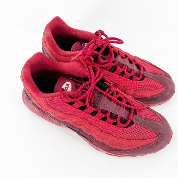 ✅ Nike ID Air Max 95 Custom Red “Rose Avenue” SIZE 8 - Picture 4 of 9